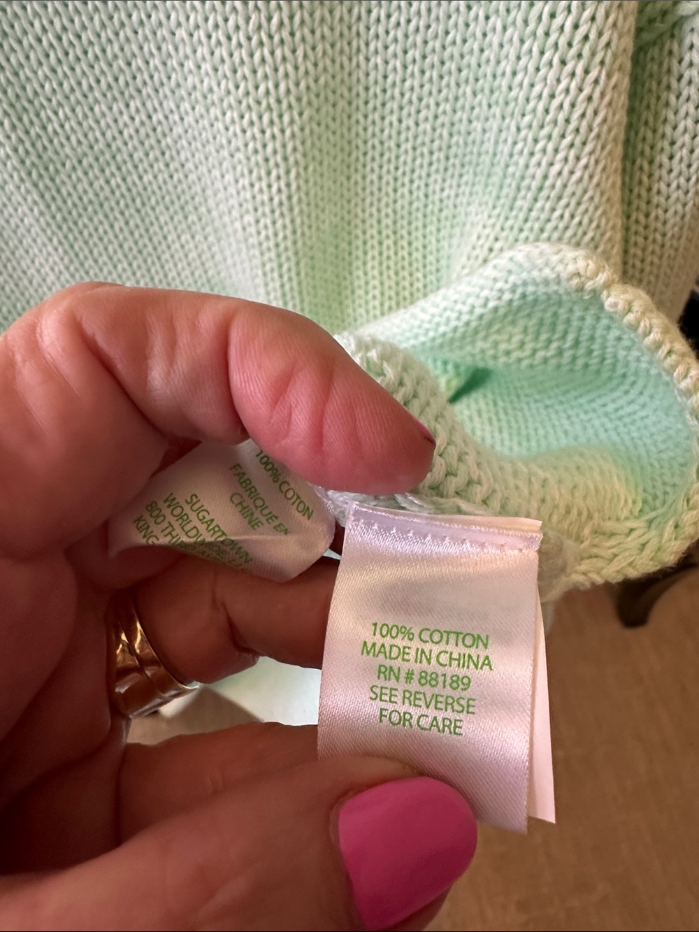Lilly Pulitzer Seafoam Crewneck Sweater, Cotton Coastal luxury, medium - Picture 10 of 14